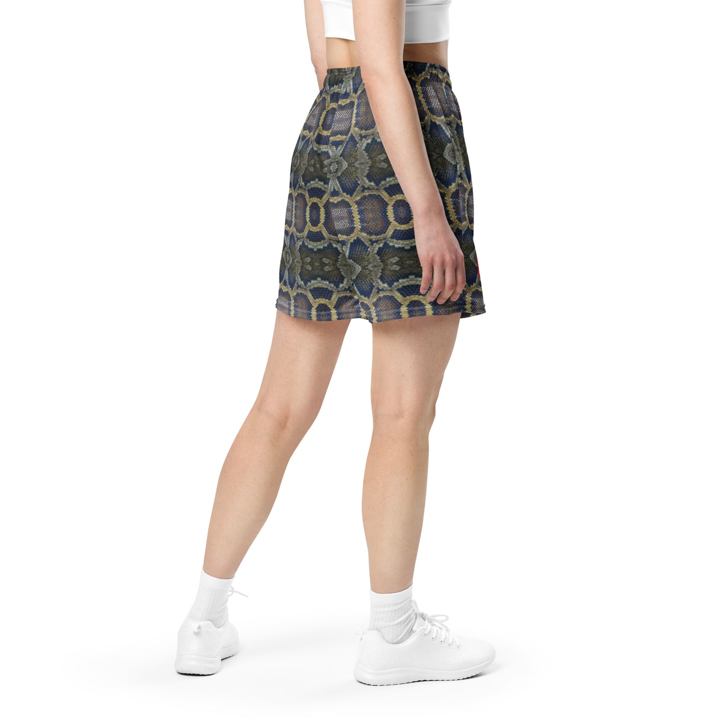 VOYOU SNAKE SKIN MESH SHORTS