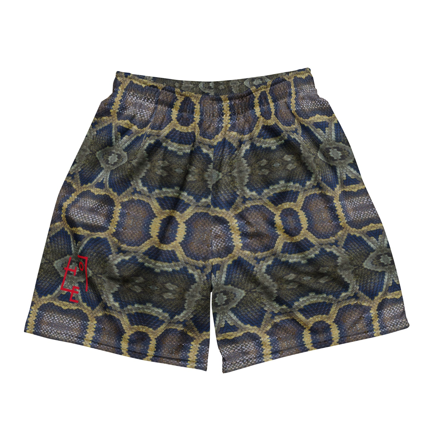 VOYOU SNAKE SKIN MESH SHORTS