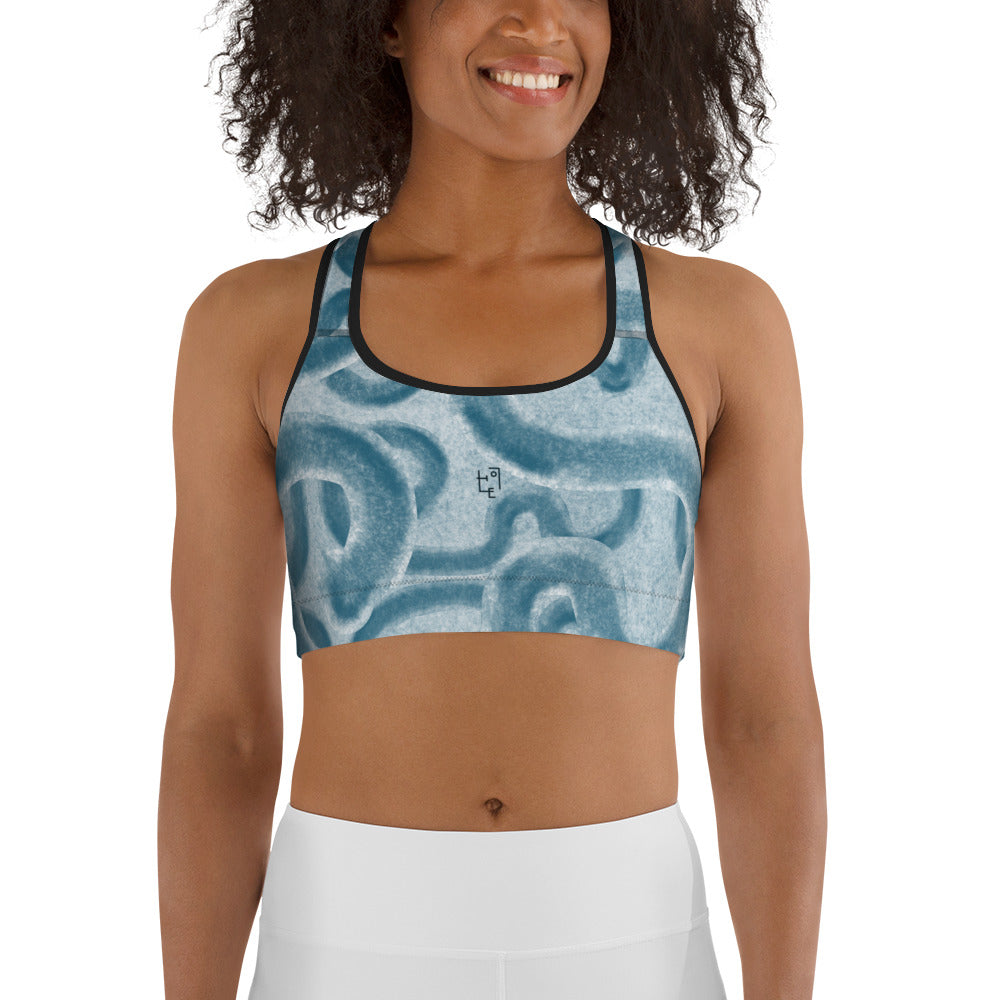 Blue Sports Bra by E*SURREALIST