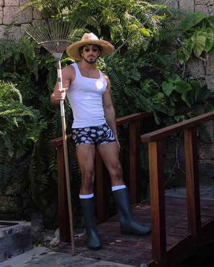 BLACK DAISIES VOYOU SHORTS