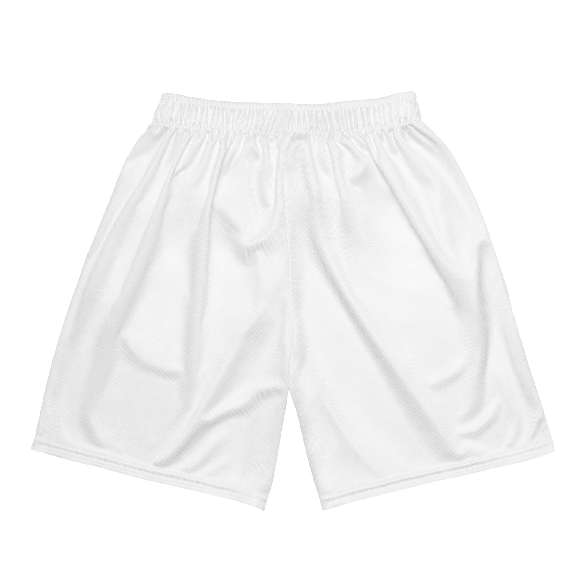 White mesh shorts