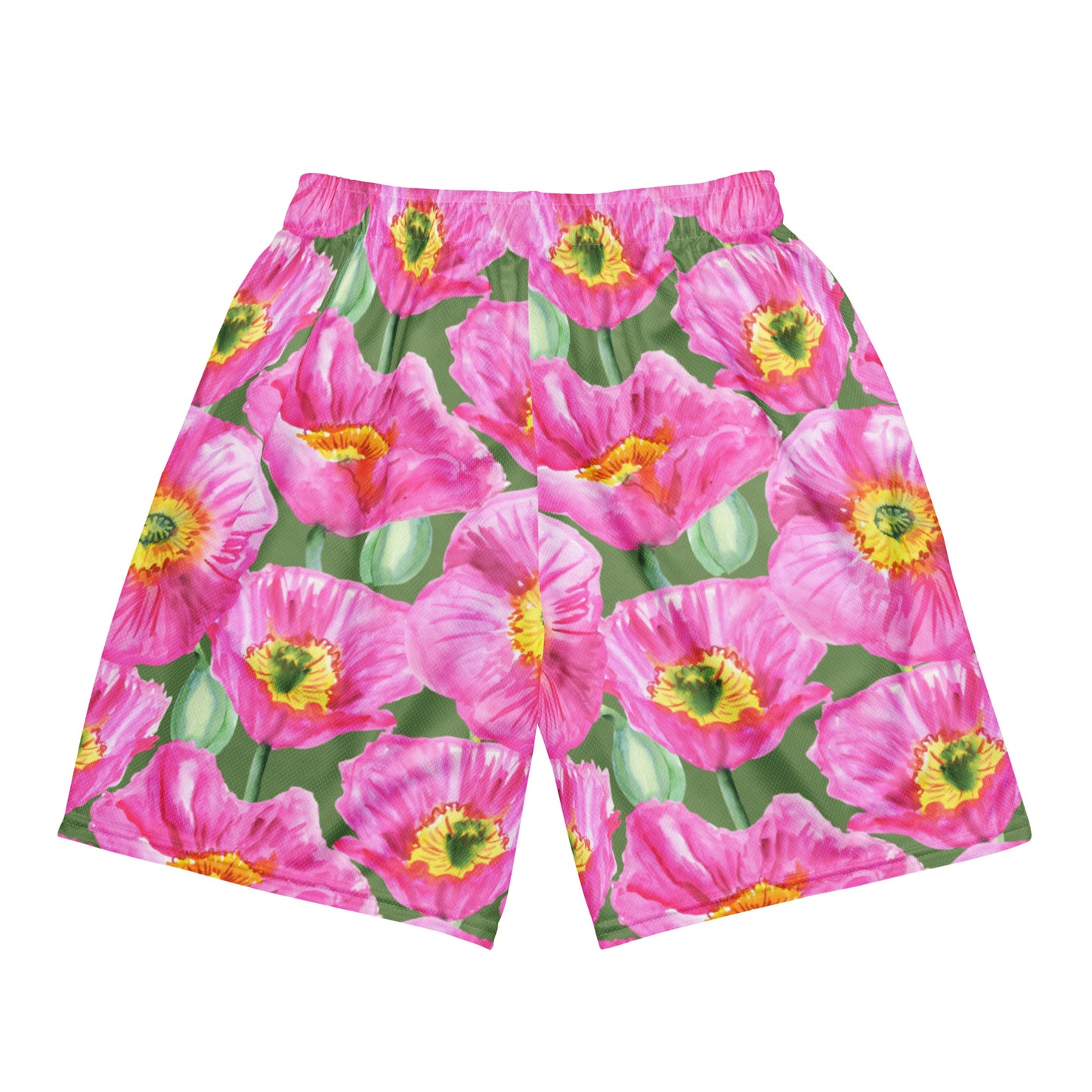 FLOWER MESH SHORTS