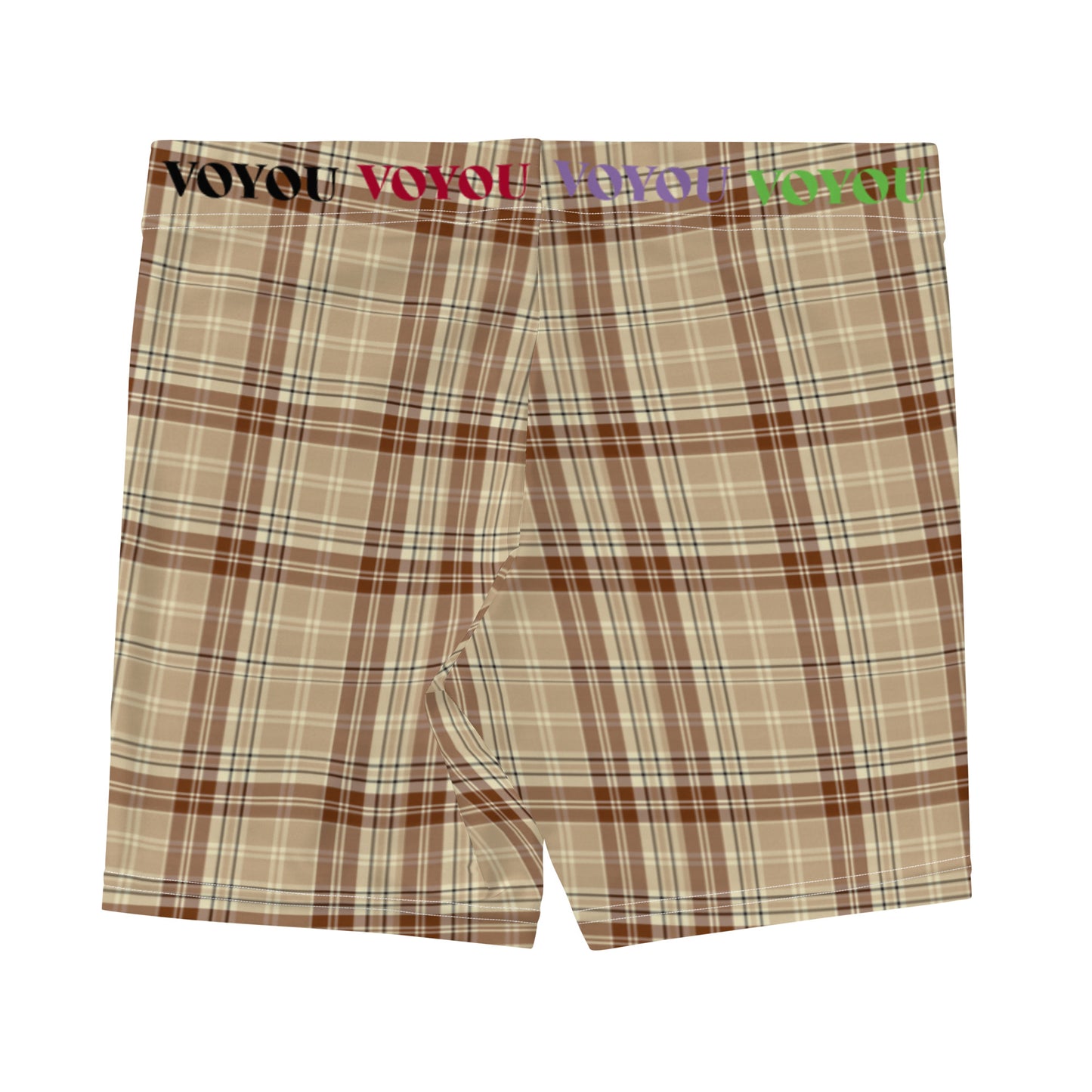 MULTI PLAID VOYOU SHORTS