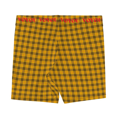 YELLO PLAID VOYOU SHORTS