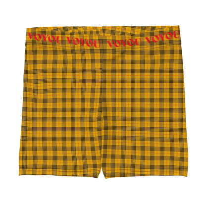 YELLO PLAID VOYOU SHORTS