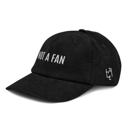 NOT A FAN Corduroy cap